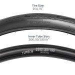 YunSCM 26" Bike Tires & Tubes Bundle (W-3107)