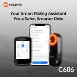 Magene C606 Smart GPS Bike Computer, 2.8" Touchscreen