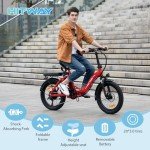 HITWAY Electric Bike: 20" Fat Tire E-Bike, 750W, 20MPH