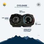 Sun Company CyclGage: Thermometer & Compass Bicycle Handlebar Accessory