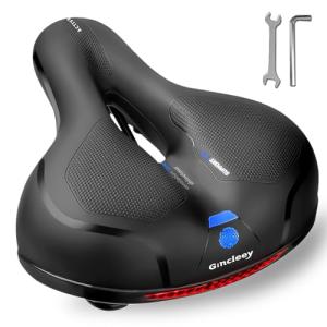 Gincleey Memory Foam Padded Bike Seat, Universal Fit