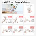 JMMD 7-in-1 Baby Tricycle for Boys & Girls