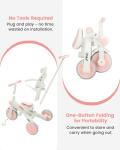 JMMD 7-in-1 Baby Tricycle for Boys & Girls