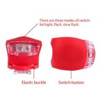Bicycle Light Set: 8 Silicone LED Bike Lights