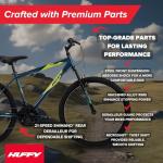 Huffy Mountain Bike, 26", 21-Speed, Lightweight, Dark Blue