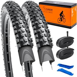 YUNSCM 26" Mountain Bike Tires and Tubes Set