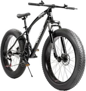 Outroad Fat Tire Mountain Bike - 26 Inch, 21 Speeds, Sand Trek Bike