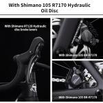 KOOTU Carbon Road Bike with Shimano R7120 Disc Brakes