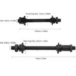 CYSKY Quick Release Bike Axle Skewers (1 Pair)