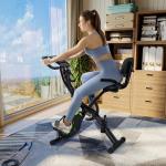 Caromix Folding Exercise Bike, 4-in-1 Magnetic Cycling