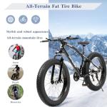 Outroad Fat Tire Mountain Bike - 26 Inch, 21 Speeds, Sand Trek Bike