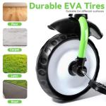 Green Kids Tricycle with Bell and Removable Pedal