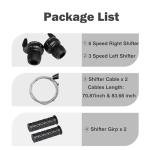 MEGHNA 18 Speed Bicycle Twist Shifter Set