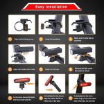 Rechargeable Bike Lights Set for Night Riding