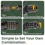 4ft Coiled Bike Cable Lock with Mount