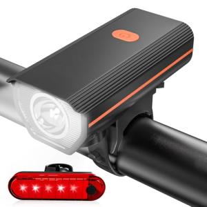 KUNHAK Bike Lights with Electric Bell - Ultra Bright!