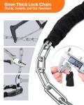 Sportneer Heavy Duty Bike Chain Lock - Anti Theft