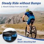 TONBUX Memory Foam Shock Absorbing Bike Seat (Blue)