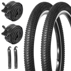 Mountain Bike Tires & Tubes Bundle, Puncture-Resistant, 20