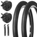 Mountain Bike Tires & Tubes Bundle, Puncture-Resistant, 20