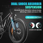 AMYET EB26 1000W Electric Bike, 48V 15Ah, 31mph