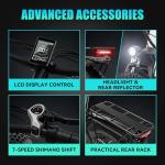 AMYET EB26 1000W Electric Bike, 48V 15Ah, 31mph