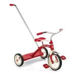 Red Toddler Tricycle with Parent Push Handle, 10