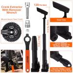 Portable Bicycle Repair Kit with Tire Pump