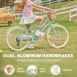 Glerc Girls Cruiser Bike – 24", 6-Speed Hybrid