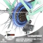 Glerc Girls Cruiser Bike – 24", 6-Speed Hybrid