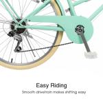 Glerc Girls Cruiser Bike – 24", 6-Speed Hybrid