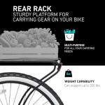 Sixthreezero Men's Beach Cruiser Bike - Single Speed, Matte Black