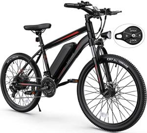 Totguard Electric Bike for Adults 26'' with 350W Motor