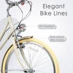 AVASTA Women's Hybrid Bike: Lightweight Step-Through City Commuter