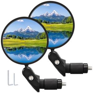 Adjustable HD Bike Mirror Set for Mountain Road Bikes