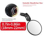 Adjustable HD Bike Mirror Set for Mountain Road Bikes