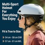 Bikeroo Adult Bike Helmet with Rear Light