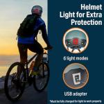Bikeroo Adult Bike Helmet with Rear Light