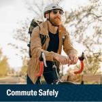 Bikeroo Adult Bike Helmet with Rear Light