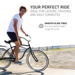 Beach Cruiser Bike: Men's 7-Speed Step-Through Hybrid