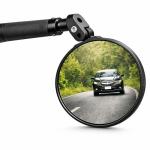 360-Degree Rotating Unbreakable Bike Mirrors for Safe Cycling (2 Sets)