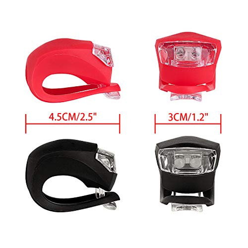 Bicycle Light Set: 8 Silicone LED Bike Lights
