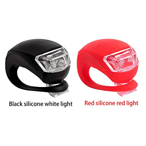 Bicycle Light Set: 8 Silicone LED Bike Lights