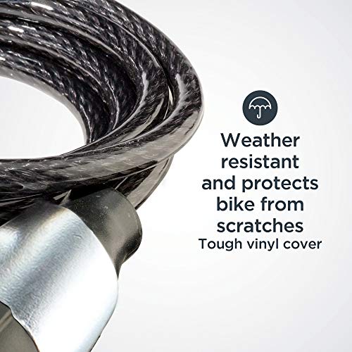 Schwinn Bike Lock, Anti Theft, Keyed, 6ft
