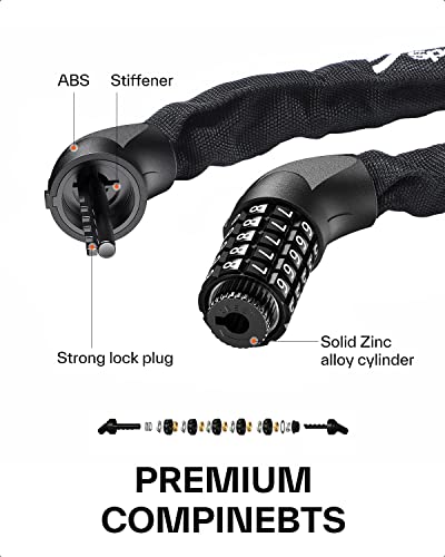 Sportneer 5-digit Combination Bike Lock