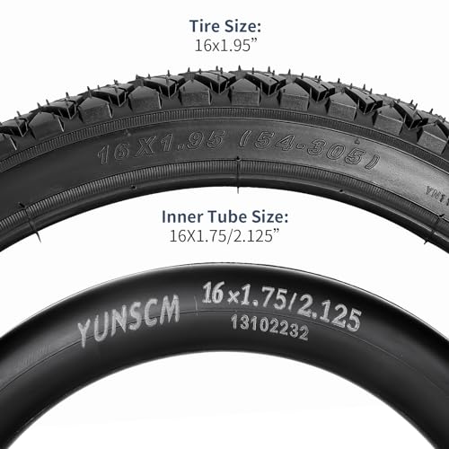 16" Bike Tires and Tubes Set for Mountain Bikes