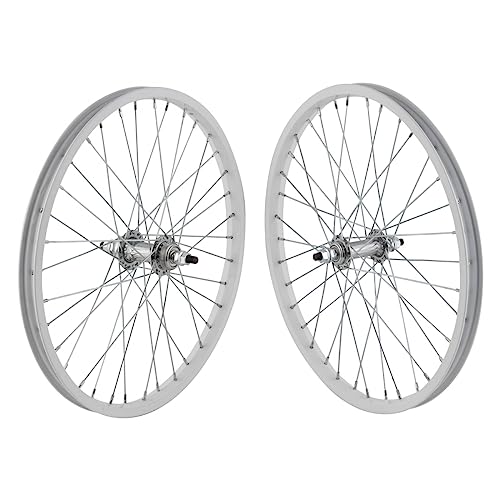 20" White Alloy BMX Front and Back Bike Rims