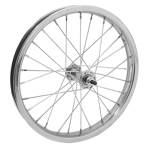 16x1.75 Front Bike Wheel, 28H, Steel, Silver Color