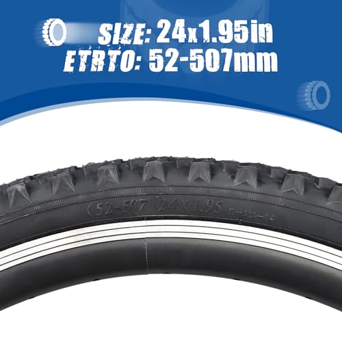 ZUKKA 24x 1.95" Folding MTB Bike Tire