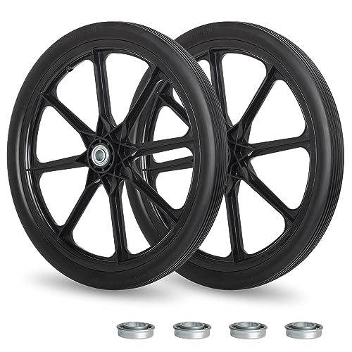 20" Flat Free Tire Wheel 2 Pc Set Cyclist
